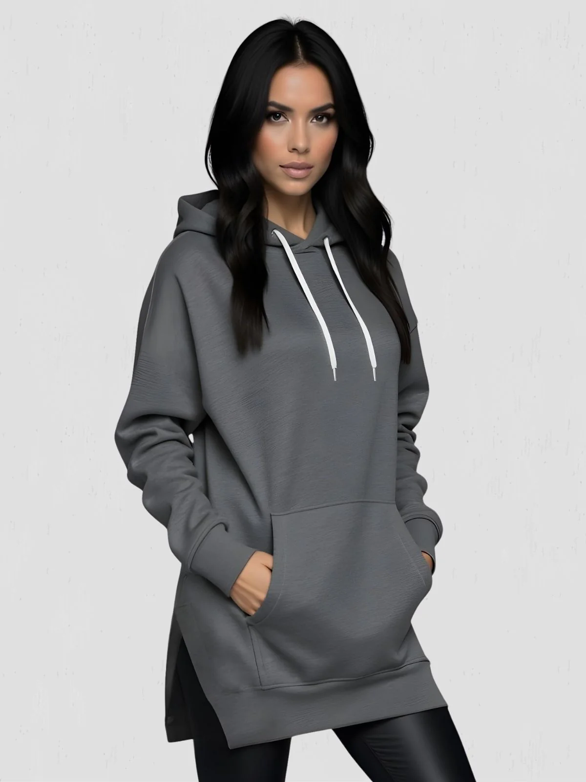 Oversized Hoodie Dress - Image 8