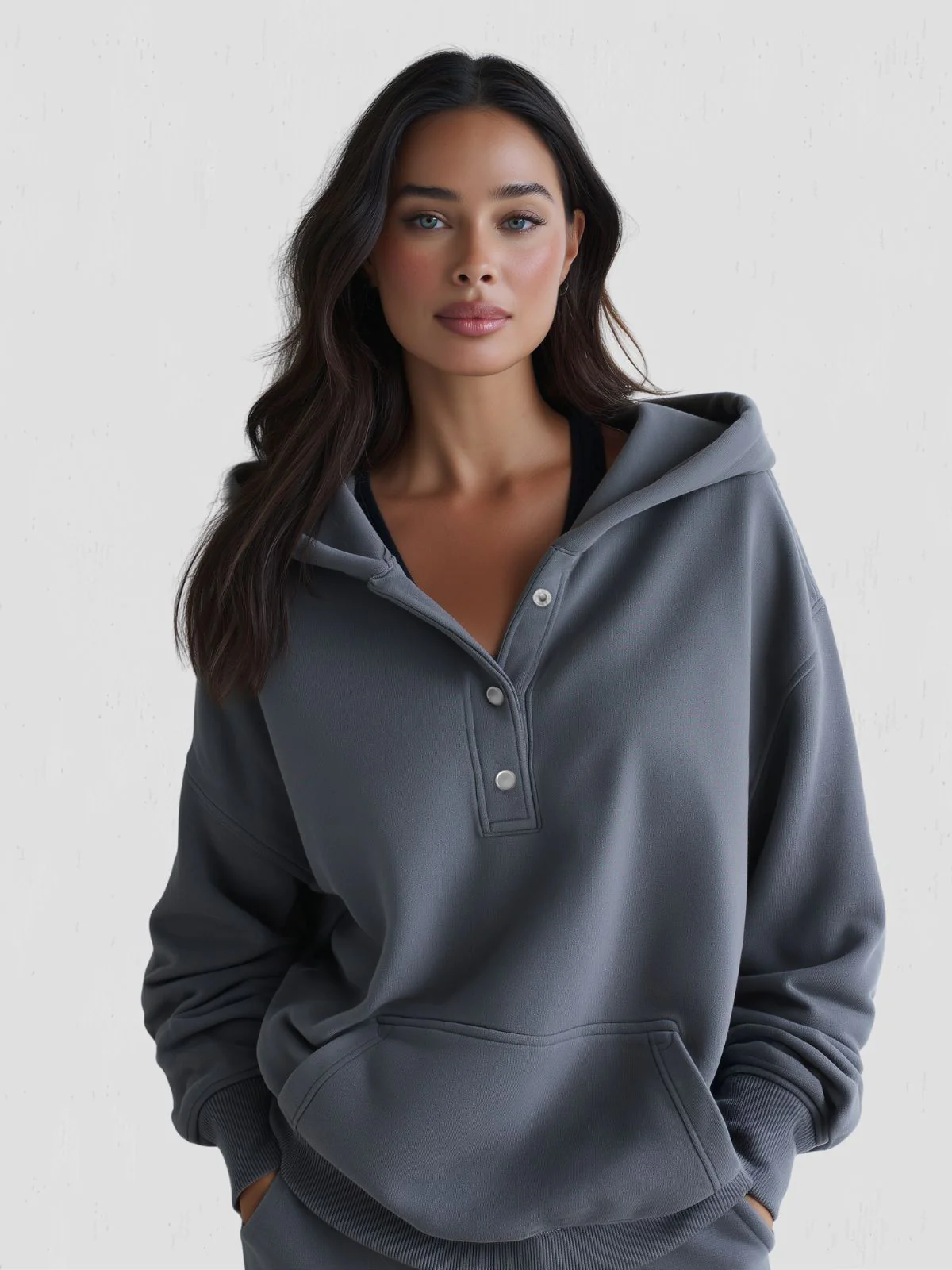 Oversized Snap-Fit Hoodie - Image 7