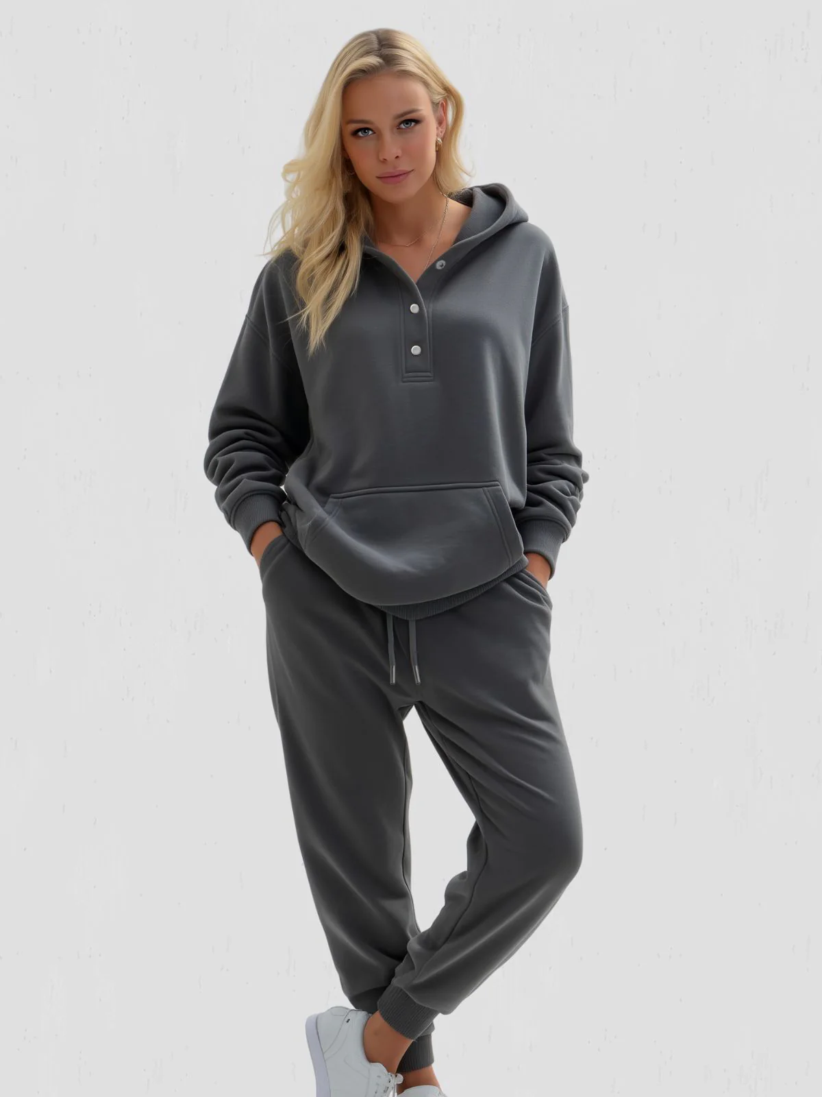 Oversized Snap-Fit Hoodie - Image 8